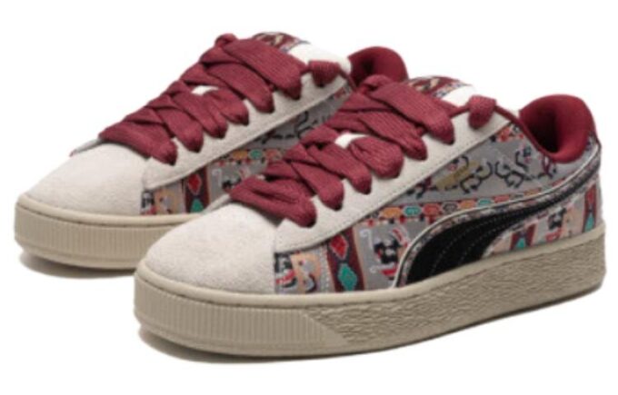 Suede Xl Bz Ethnic “White black red off white”