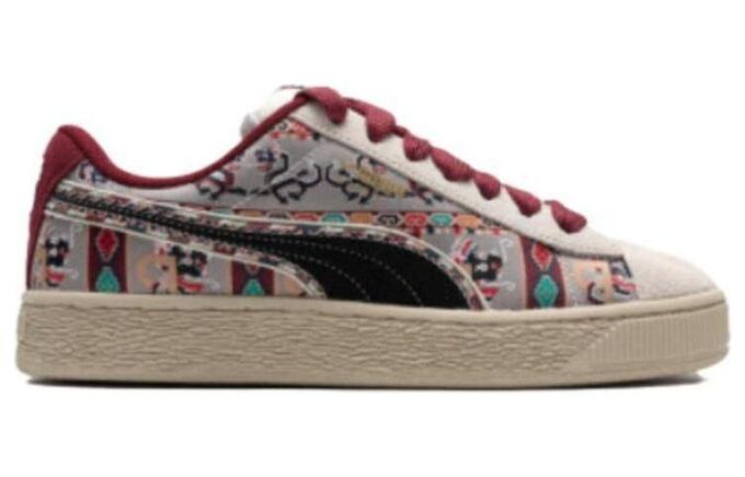 Suede Xl Bz Ethnic “White black red off white”