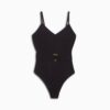 Swim Women Belted One Piece Swimsuit