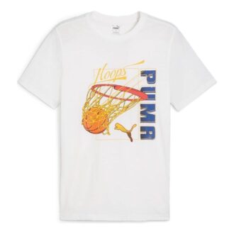 Swished Basketball T-shirt “White”