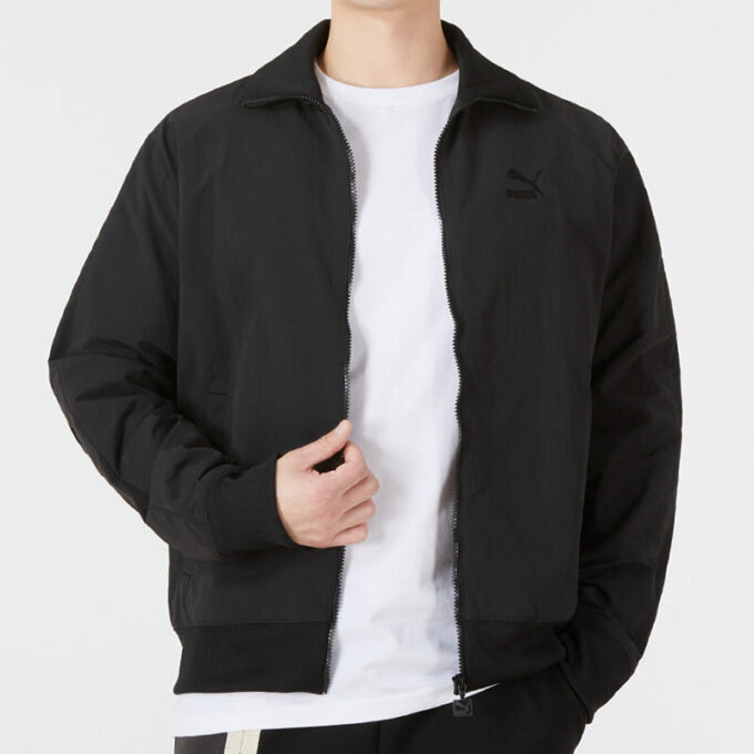 T7 Crinkled Track Jacket “Black”
