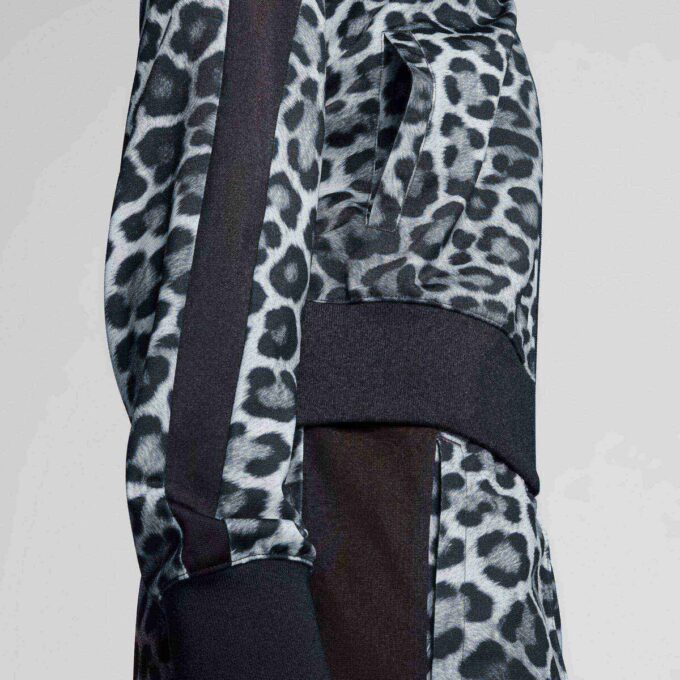 T7 Leopard Luxe Women Animal Print Track Jacket T7 Leopard Luxe Women Animal Print Track Jacket