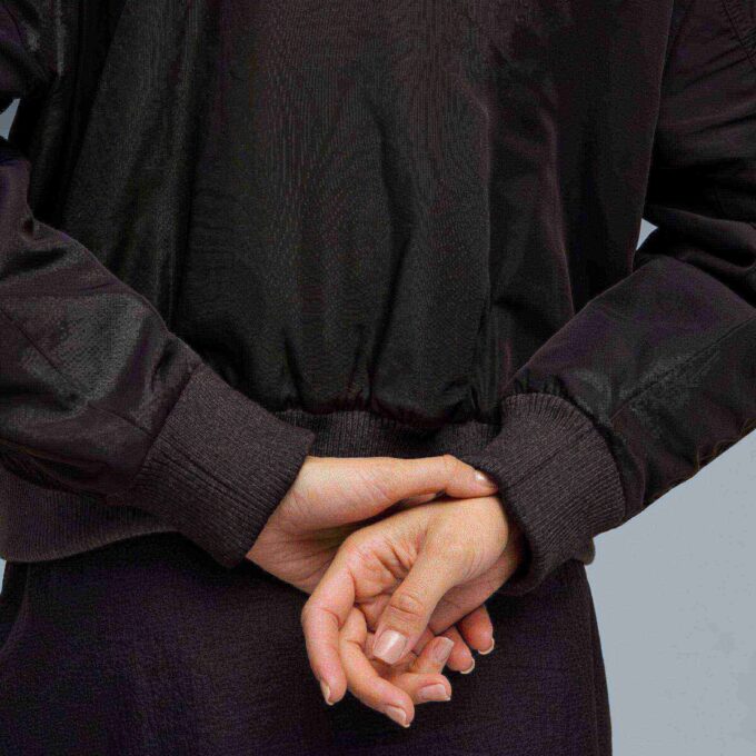 T7 Women Satin Bomber Jacket T7 Women Satin Bomber Jacket