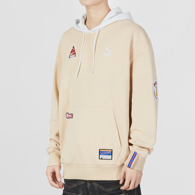 Team Badge Hoodie “Beige”