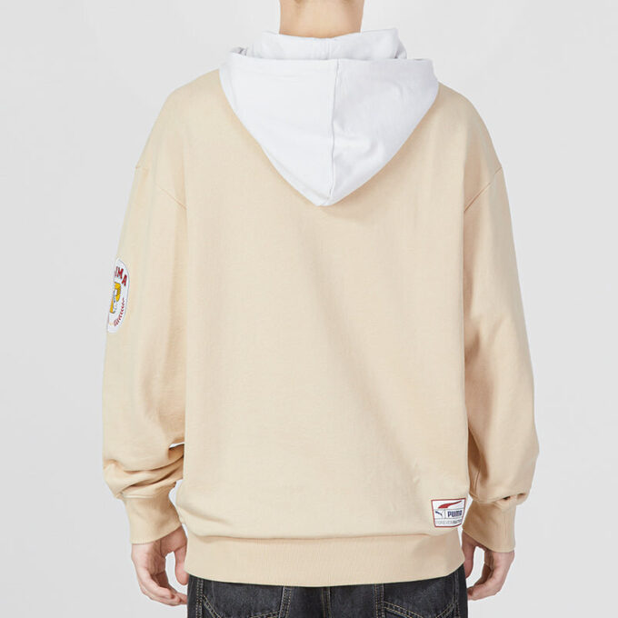 Team Badge Hoodie “Beige”