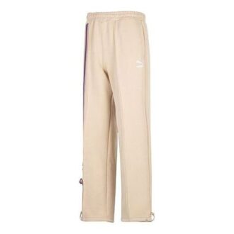 Team Badge Straight-leg Pants “Beige”
