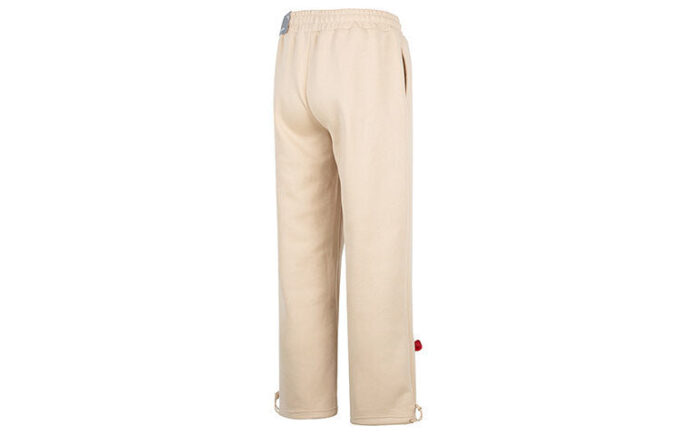 Team Badge Straight-leg Pants “Beige”