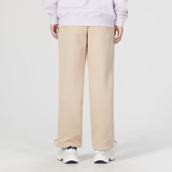 Team Badge Straight-leg Pants “Beige”