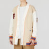 Team Badge V-neck Jacket “Beige”