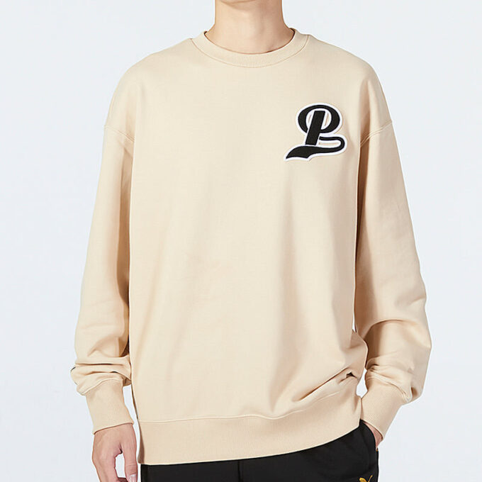 Team Crew Logo Sweatshirt “Beige”