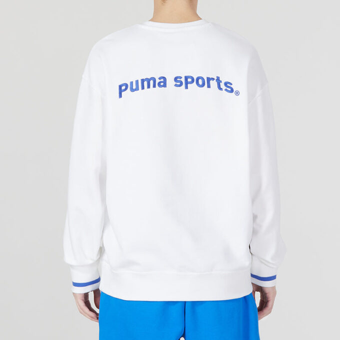 Team Crew Tr Logo Long Sleeve Sweater “White”