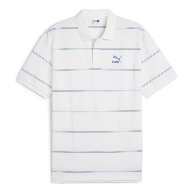 TEAM Polo Shirt “White Blue”