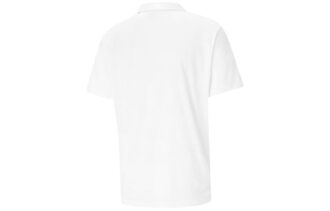 Tech Pique Polo Shirt “White Black”