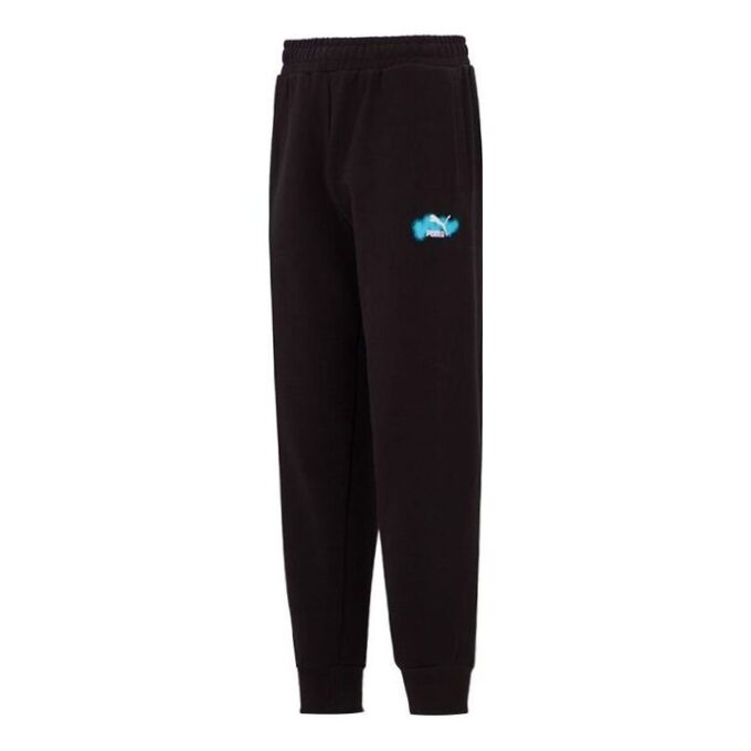 Trend Graphic Logo Pants “Black”