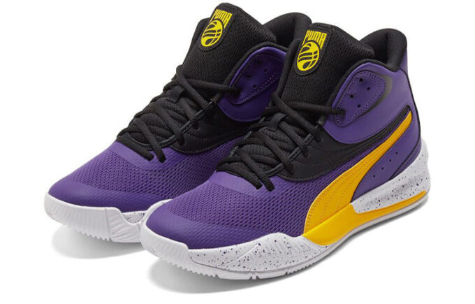 Triple Mid Splatter “Prism Violet Spectra Yellow”