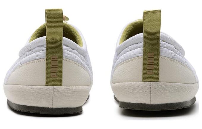 Tuff Padded Plus Slippers “White Green”