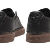 Unisex Basket Stitched Low-Top Sneakers Black/Brown