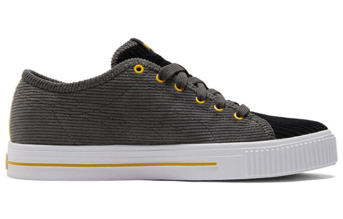 Unisex Ever Cord Sneakers Black/Gray/Yellow