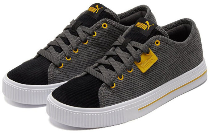 Unisex Ever Cord Sneakers Black/Gray/Yellow