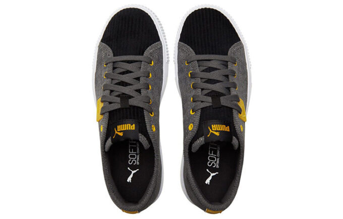Unisex Ever Cord Sneakers Black/Gray/Yellow