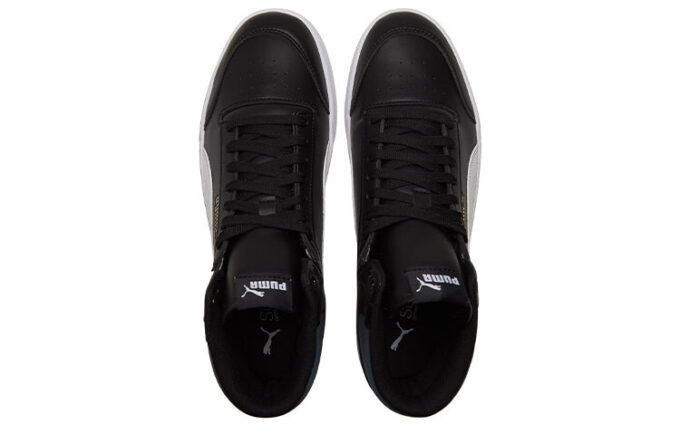Unisex Shuffle Mid-Top Sneakers Black/White