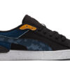Unisex Suede Bloc Low-Top Sneakers Blue/Black
