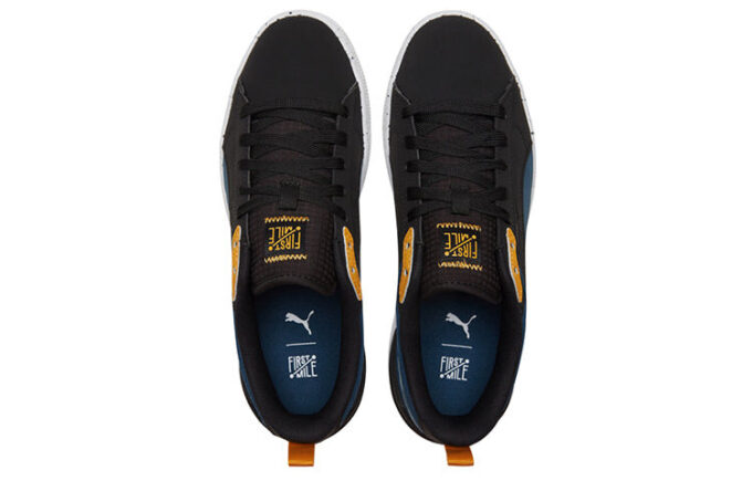 Unisex Suede Bloc Low-Top Sneakers Blue/Black