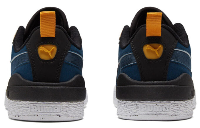 Unisex Suede Bloc Low-Top Sneakers Blue/Black