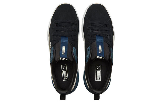 Unisex Suede Bloc Sneakers Black