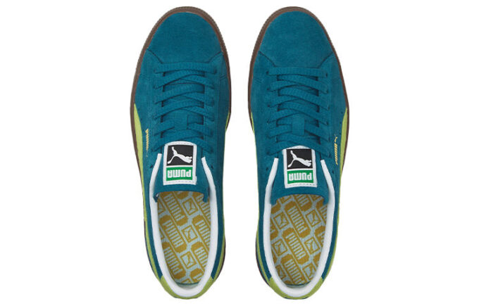 Unisex Suede Vtg Sneakers Blue/Green