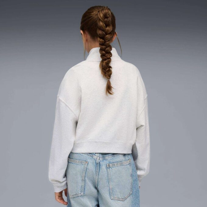 Wardrobe Essentials Big Kids’ Crew Neck Sweatshirt Wardrobe Essentials Big Kids’ Crew Neck Sweatshirt