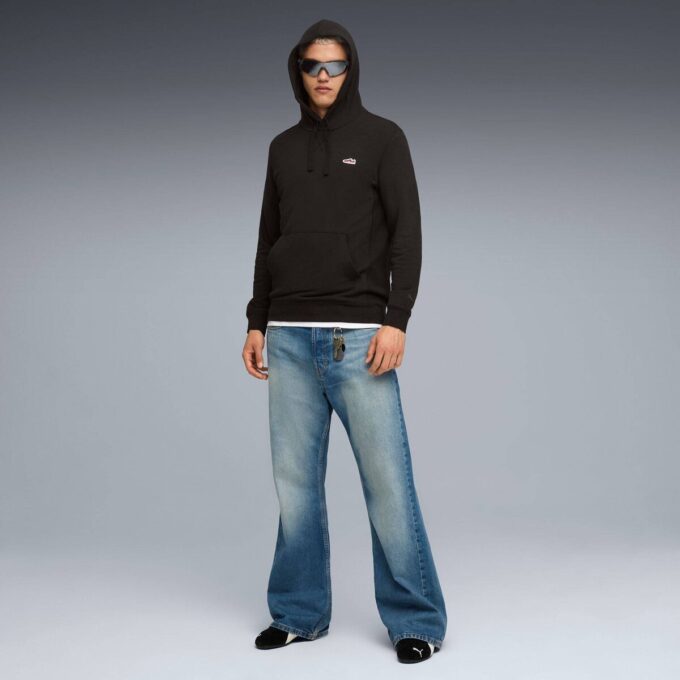 Wardrobe Essentials Suede Men Hoodie