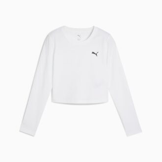 Wardrobe Essentials Women Cropped Long Sleeve Tee