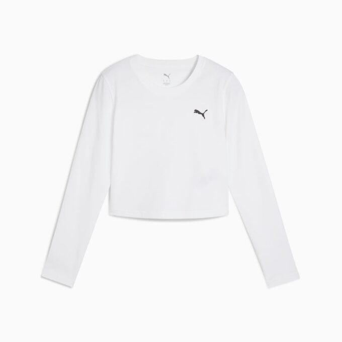Wardrobe Essentials Women Cropped Long Sleeve Tee Wardrobe Essentials Women Cropped Long Sleeve Tee