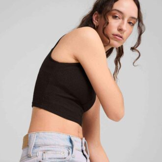Wardrobe Essentials Women Ribbed Crop Top Wardrobe Essentials Women Ribbed Crop Top