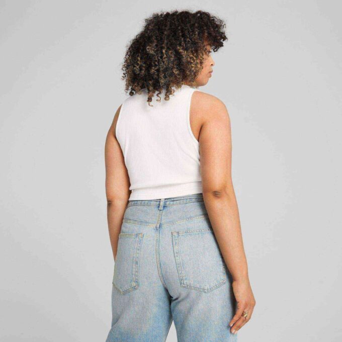 Wardrobe Essentials Women Ribbed Crop Top