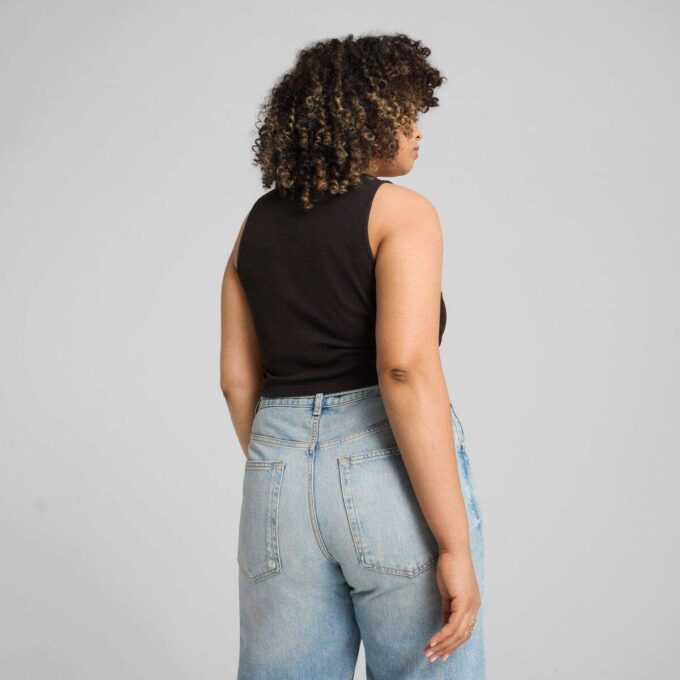 Wardrobe Essentials Women Ribbed Crop Top