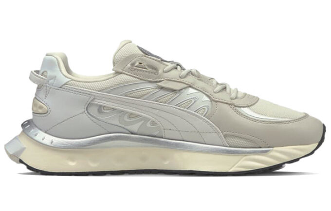 Wild Rider Low-Top Running Shoes Ivory “Gray Silver White”