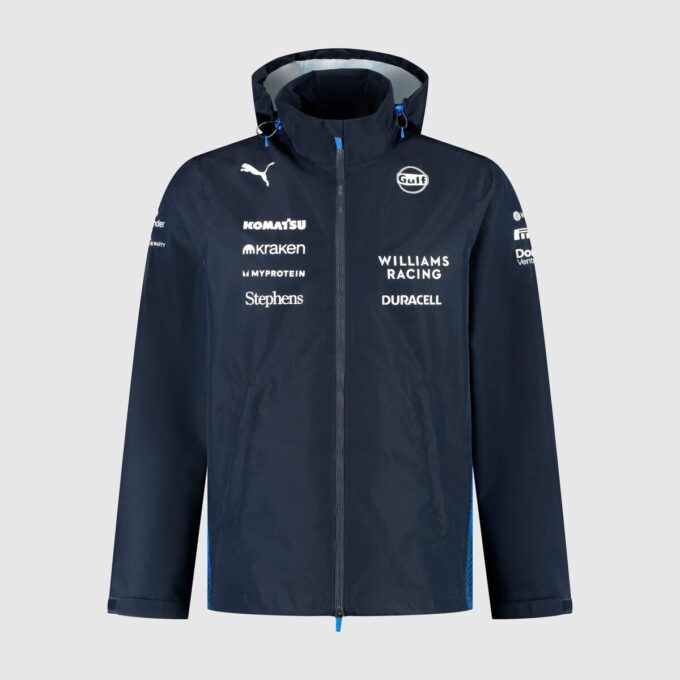 Williams Racing 2025 Replica Men Rain Jacket