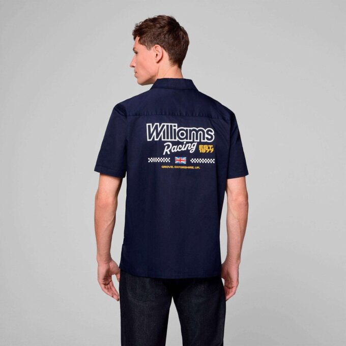 Williams Racing Men Button Front Shirt Williams Racing Men Button Front Shirt