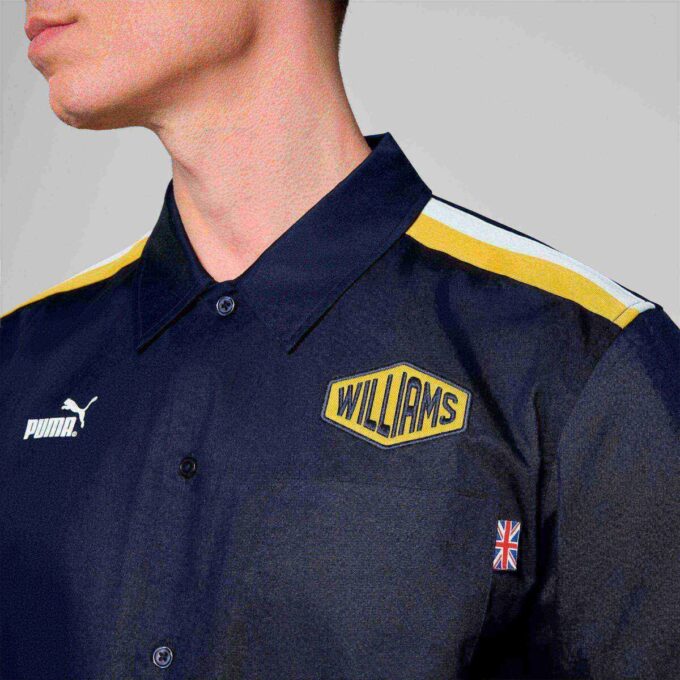 Williams Racing Men Button Front Shirt Williams Racing Men Button Front Shirt