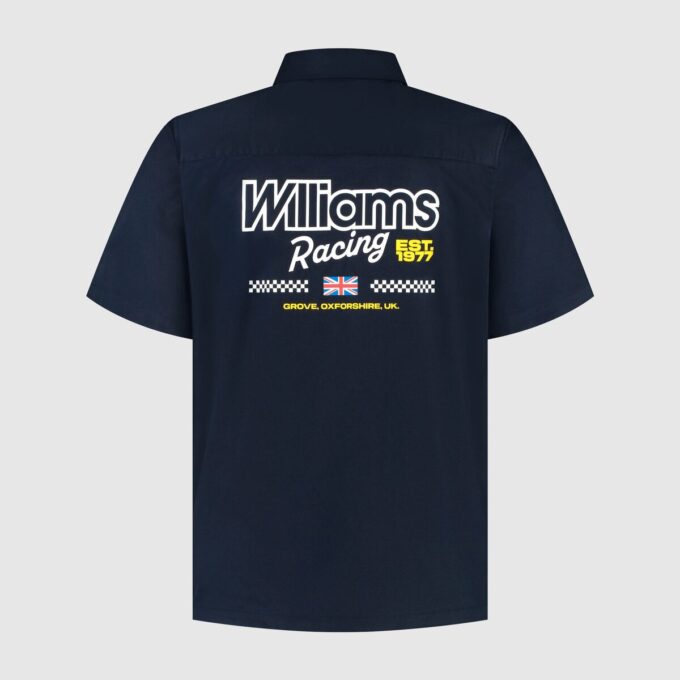 Williams Racing Men Button Front Shirt Williams Racing Men Button Front Shirt