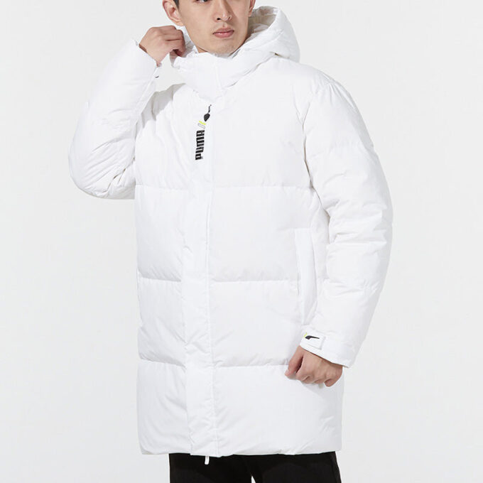 Windproof Down Warm Jacket “White”