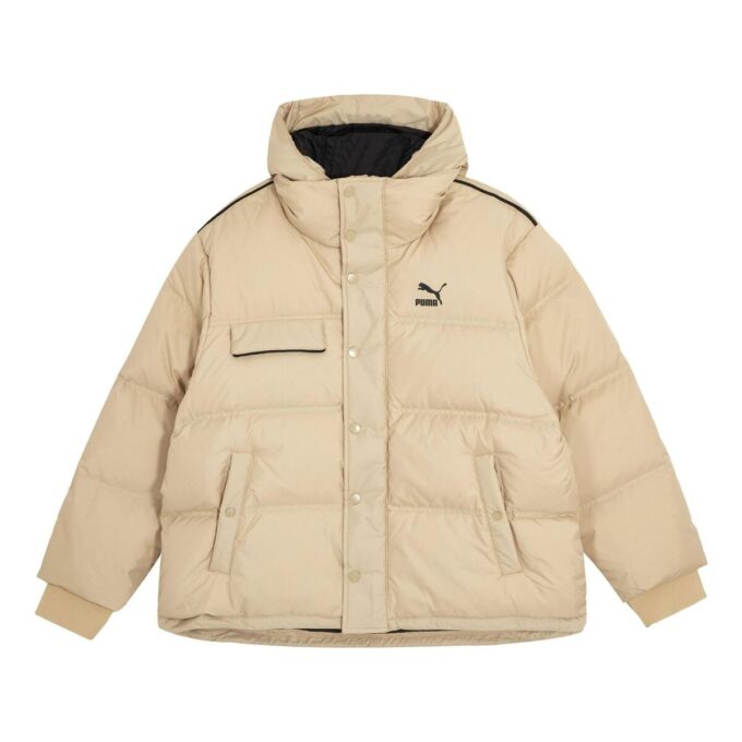 Winter Hooded Ultra down Coat “Beige”