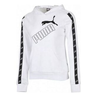 (WMNS) Amplified Fleece Hoodie “White Black”