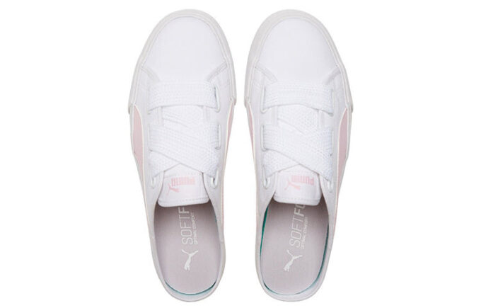 (WMNS) Bari Mule Ribbon Casual Skateboarding Shoes White Pink