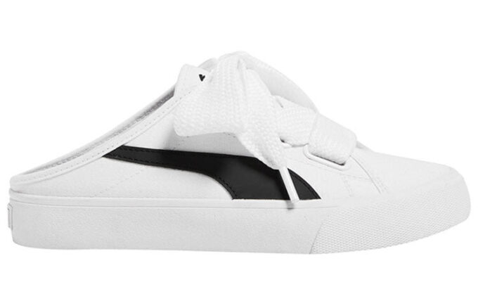 (WMNS) Bari Mule Ribbon “White Black”