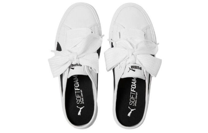 (WMNS) Bari Mule Ribbon “White Black”
