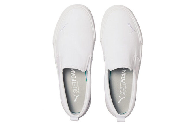 (WMNS) Bari Slip-On “White Silver”