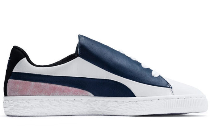 (WMNS) Basket Crush Paris “White Blue Pink”